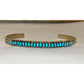 VTG Zuni Sleeping Beauty Turquoise Snake Eye Cuff Bracelet