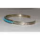 VTG Zuni Sleeping Beauty Turquoise Snake Eye Cuff Bracelet