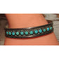 VTG Zuni Snake Eye Turquoise Cuff Bracelet Sterling Silver 