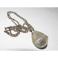 VTG Zuni Snake Pendant Turquoise Coral Sterling Silver 