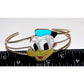 Zuni Donald Duck Character Inlay Bracelet Sterling Silver