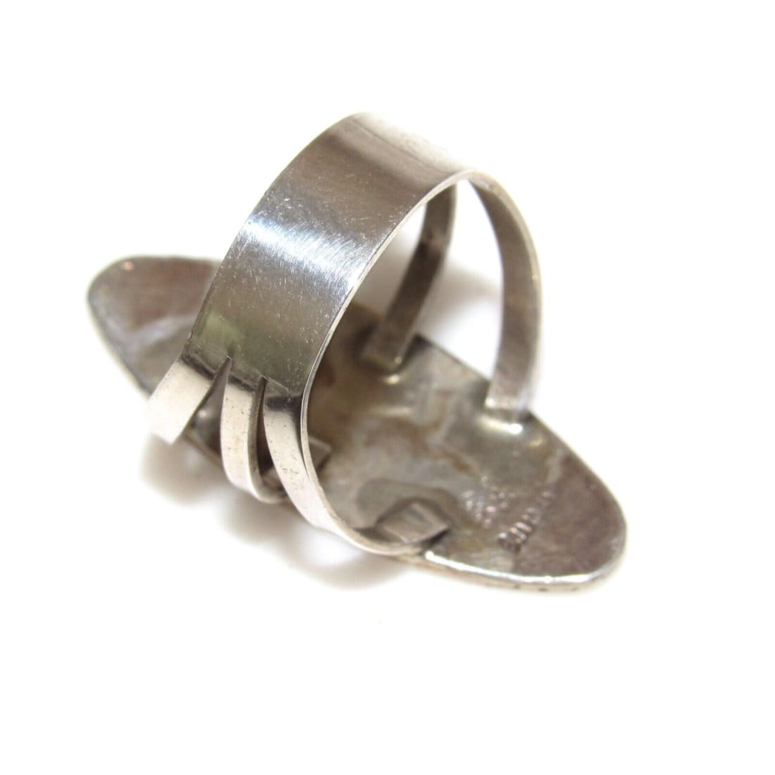 Zuni Inlay Hummingbird Ring Size 6 Singed Sterling Silver 