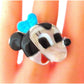 Zuni Minnie Mouse Ring Sz 7 P. Leekity Sterling Silver