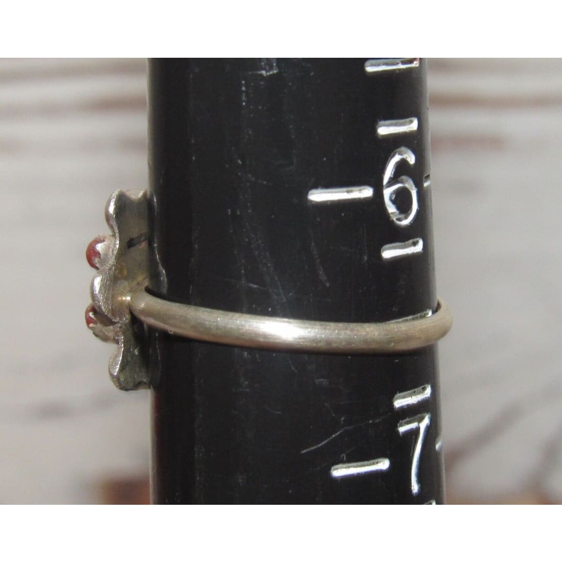 Zuni Small Coral Cluster Ring Sterling Dave Leekity Size 6.5