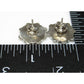Zuni Small Turquoise Cluster Post Earrings Sterling Silver Dave Leekity Native American