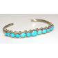 Zuni Snake Eye Cuff Bracelet Sleeping Beauty Turquoise 