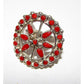 Zuni Sterling Silver Mediterranean Coral Cluster Statement Ring Size 7.5 Native American Vintage Snake Eye Design The Southwestern Style Gallery
