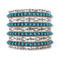 Zuni Sterling Silver Sleeping Beauty Mine Turquoise Cuff Bracelet "Snake Eyes" Tribal Hand Etched Design Signed The Southwestern Style Gallery
