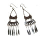 Zuni Turquoise Dangle Earrings Sterling Silver Milburn 