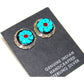 Zuni Turquoise Flower Post Earrings Sterling Silver Native American The Southwestern Style Gallery