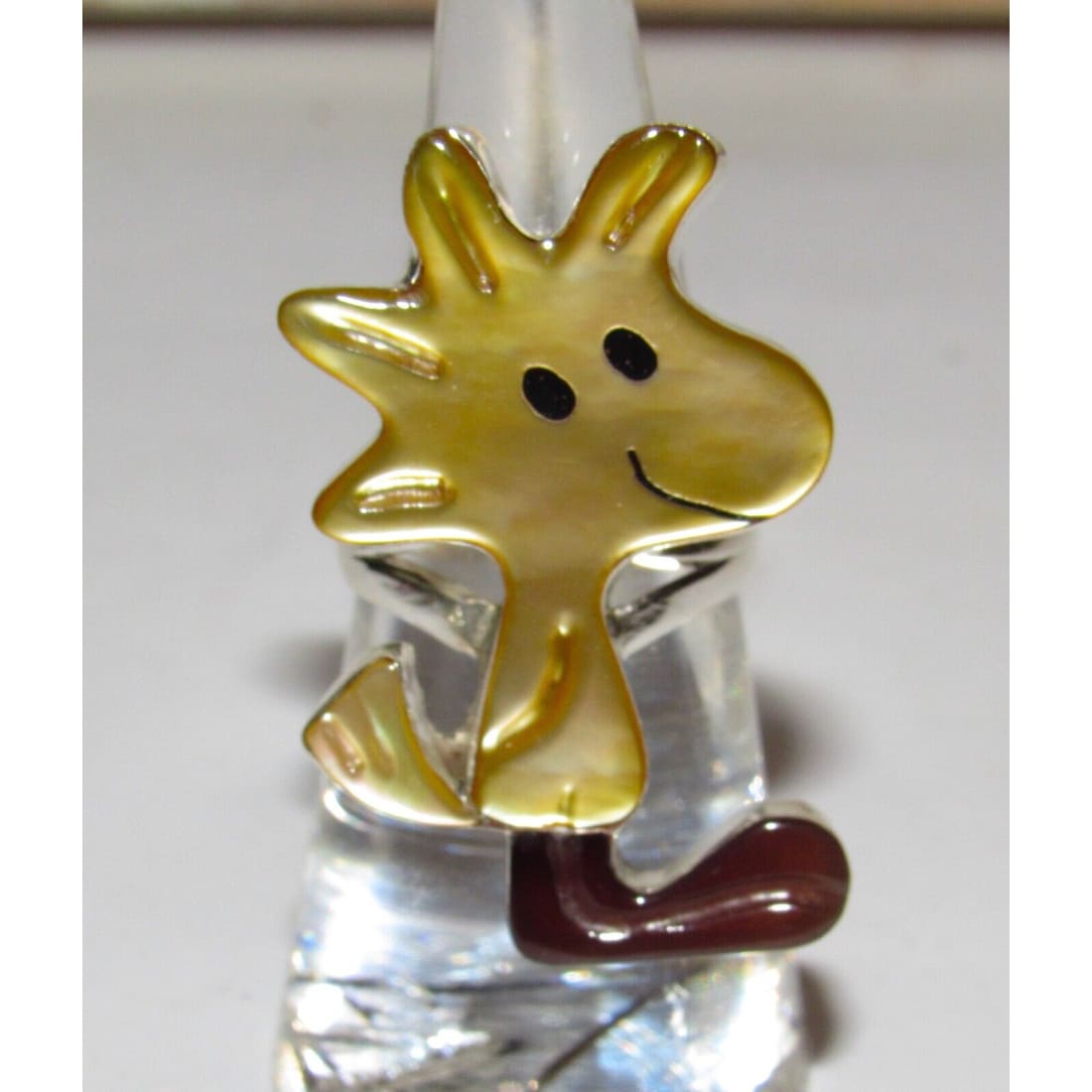Zuni Woodstock Peanuts Ring Sz 6 P. Leekity Sterling Disney